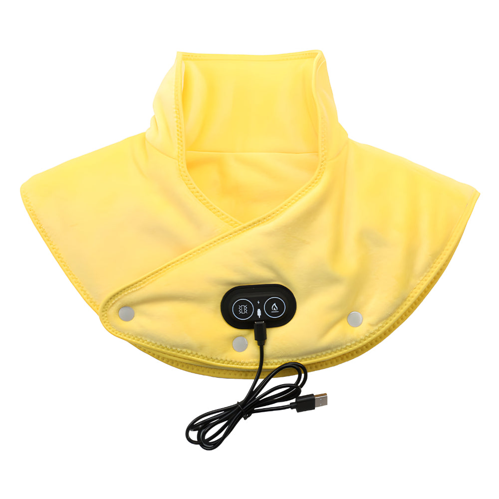 Carbon Fiber Electric Neck Heating Pad — Integrated Shoulder Vibration Massager