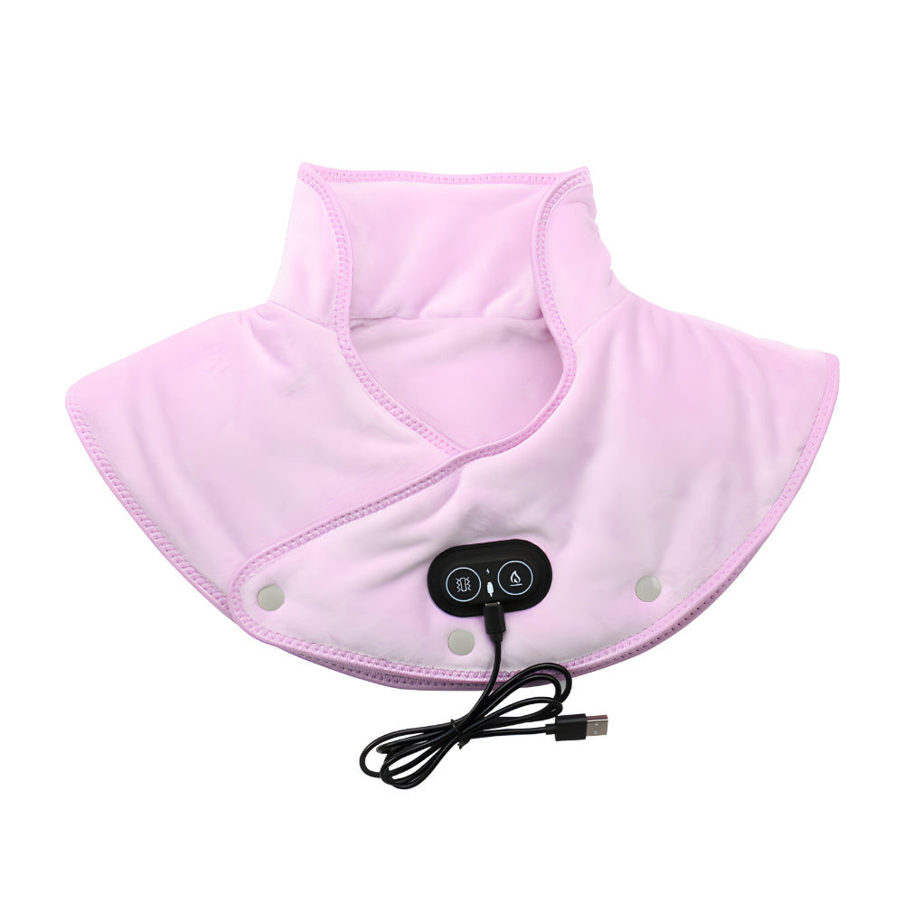 Carbon Fiber Electric Neck Heating Pad — Integrated Shoulder Vibration Massager