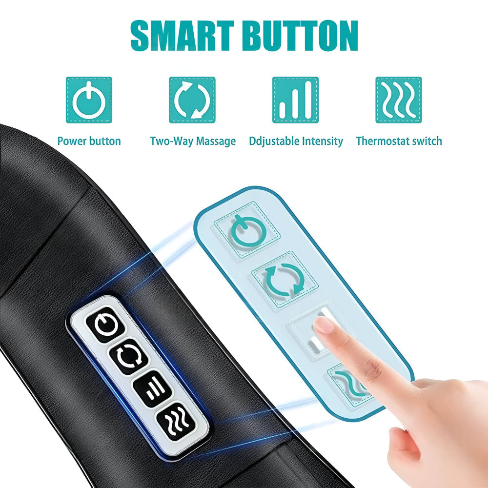 Elektrisk Shiatsu-nakkemassager med omsluttende design — dyb trykaflastning