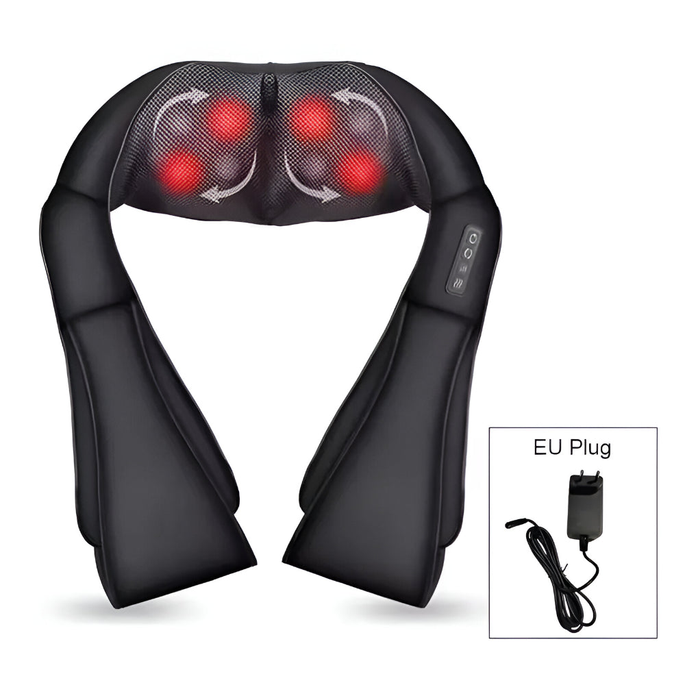 Elektrisk Shiatsu-nakkemassager med omsluttende design — dyb trykaflastning