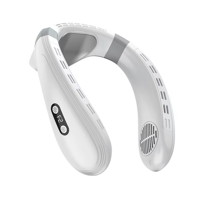 Przenośny wentylator na szyję - chłodzenie półprzewodnikowe 360° - 3 prędkości - USB-C - bateria 8–12 godzin - 3 kolory | meowbutter
