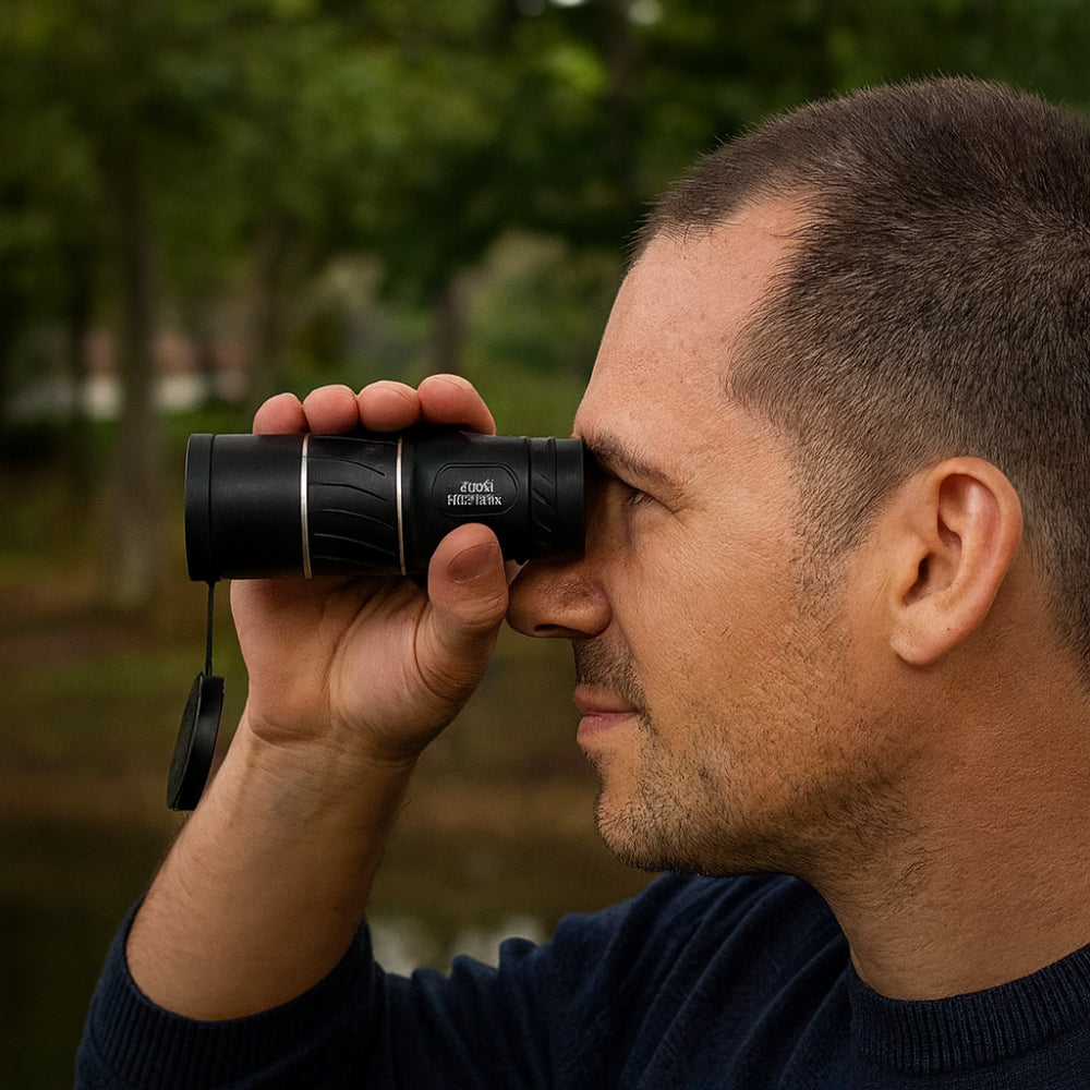 Multi-Coated Glass Optical Zoom Monocular — Day and Low Light Night Vision Lens