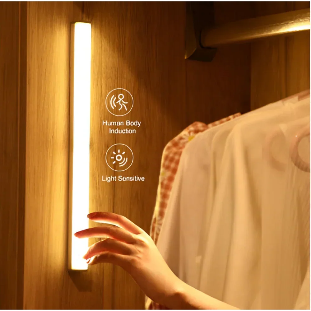 LED Night Light Strip — Wireless Motion Sensor, Low-Light Detection