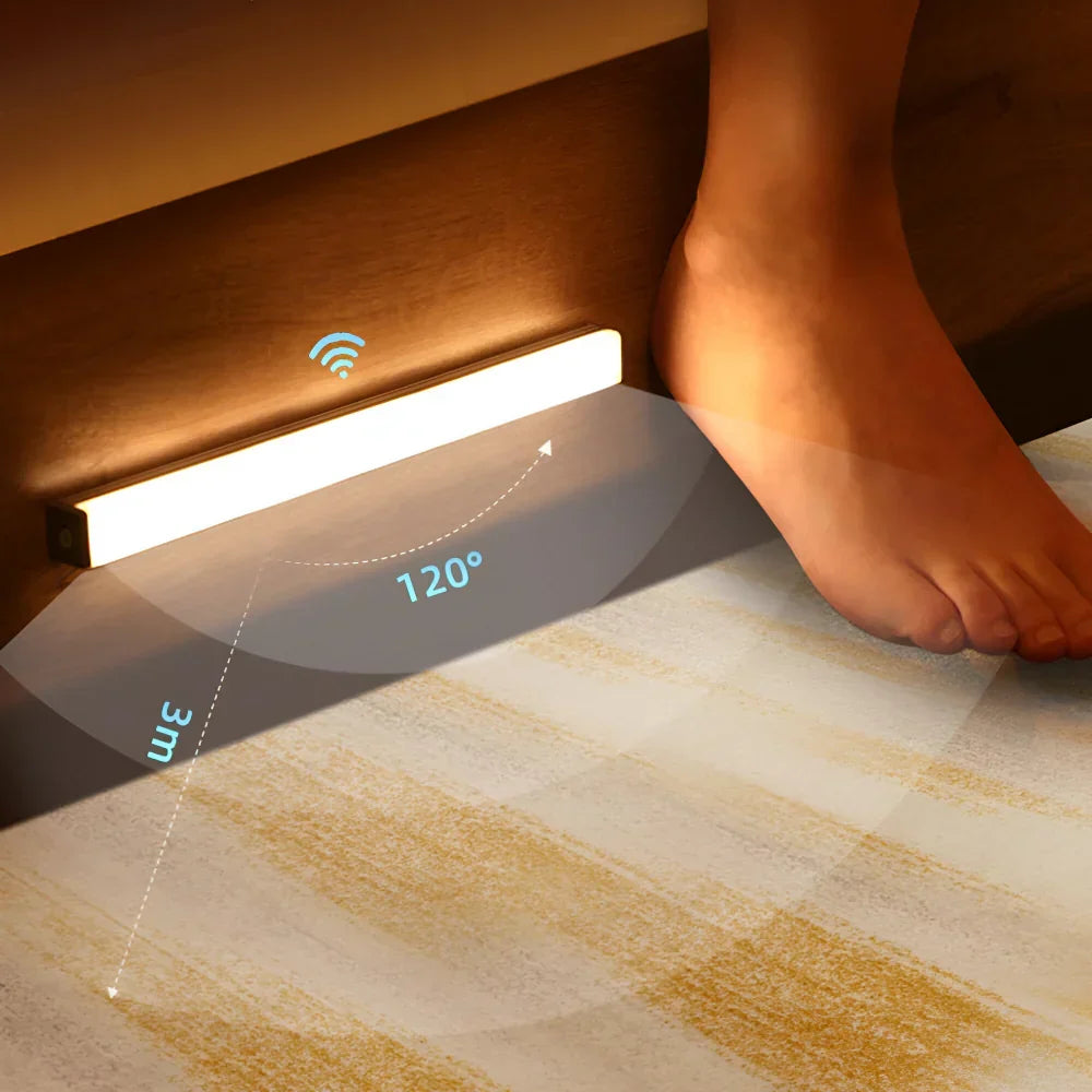 LED Night Light Strip — Wireless Motion Sensor, Low-Light Detection
