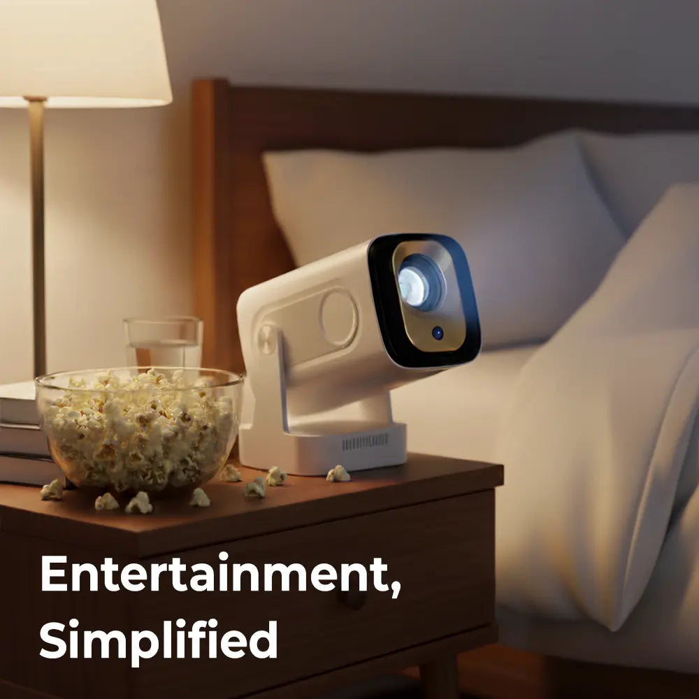 Smart 4K Projector with Auto Focus & Voice Control