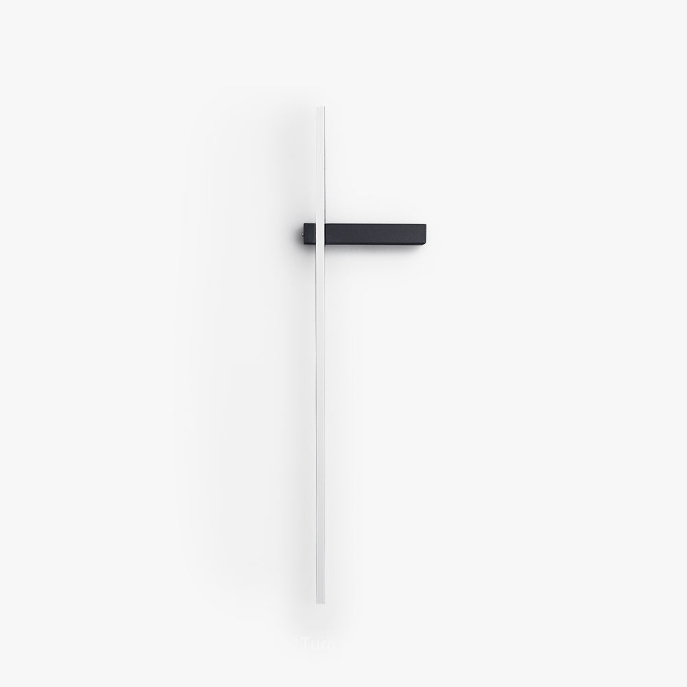 Vertical LED Bar Wall Lamp in Metal and Acrylic for Minimalist Indoor Lighting