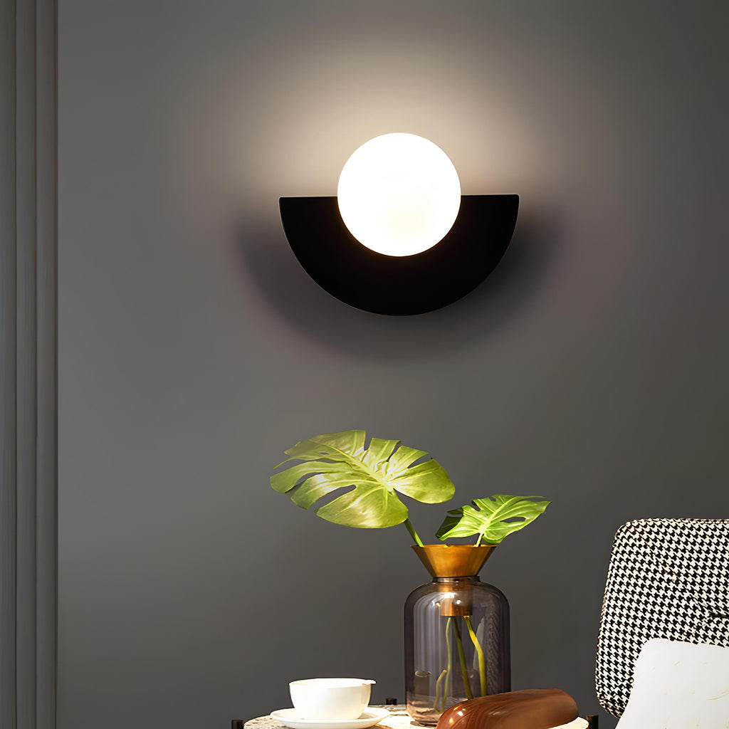 Nivira Semicircular Indoor Wall Lamp With Integrated LED
