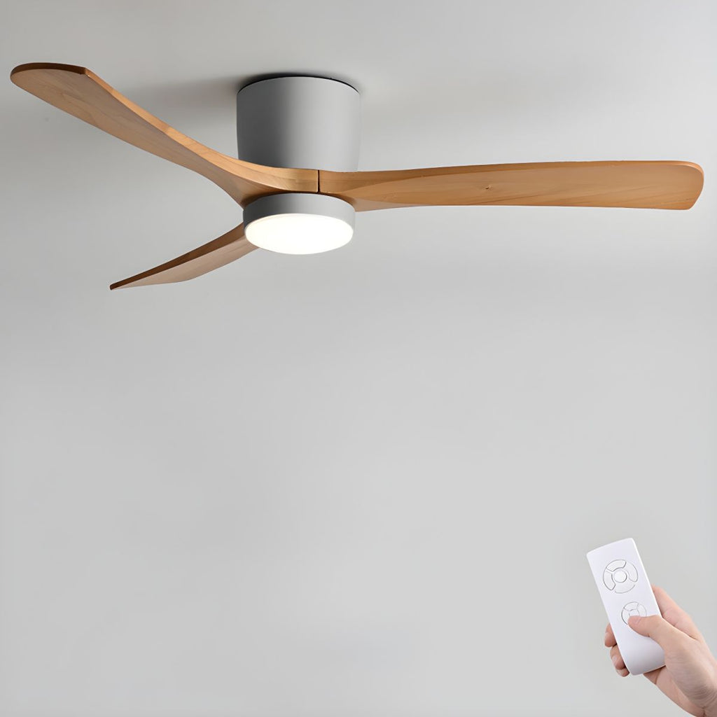 Nodric Ceiling Fan Light With Dimmable LED And Remote Control