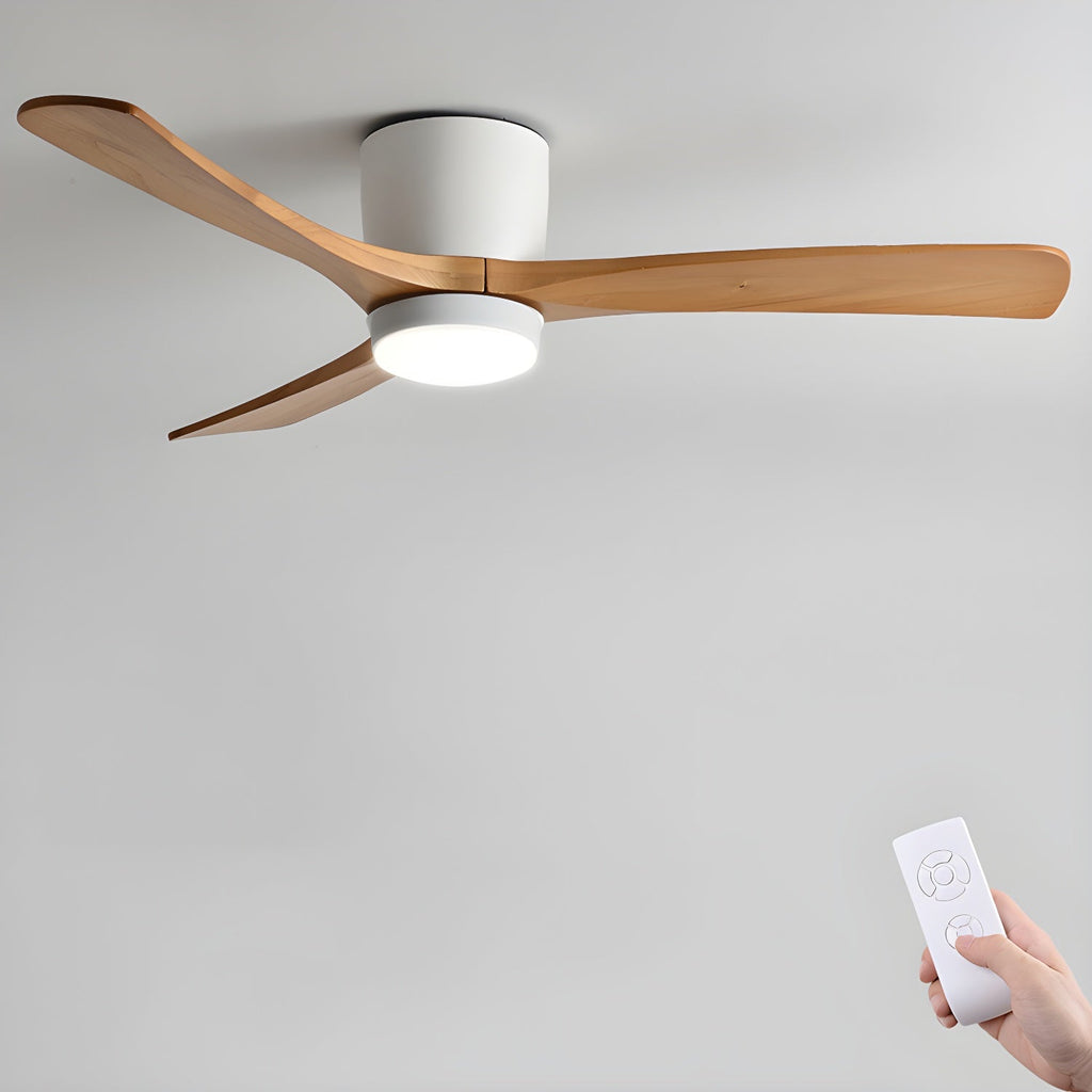 Nodric Ceiling Fan Light With Dimmable LED And Remote Control