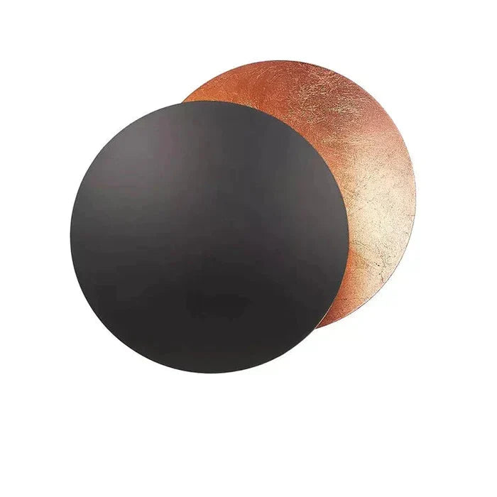 Lunaris Modern Wall Fixture — Design a dischi sovrapposti a eclissi solare