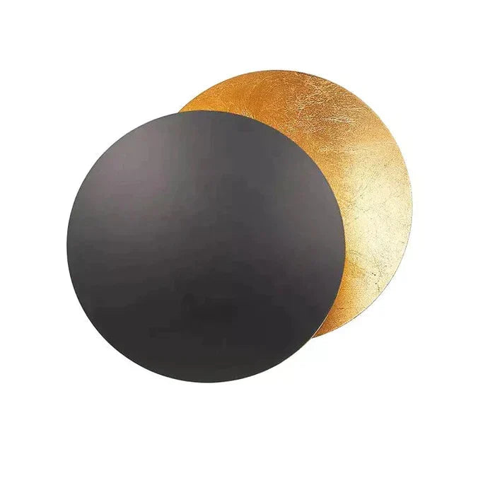Lunaris Modern Wall Fixture — Design a dischi sovrapposti a eclissi solare