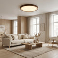 Nordel Dark Wood Ceiling Lamp With Natural Light Feel