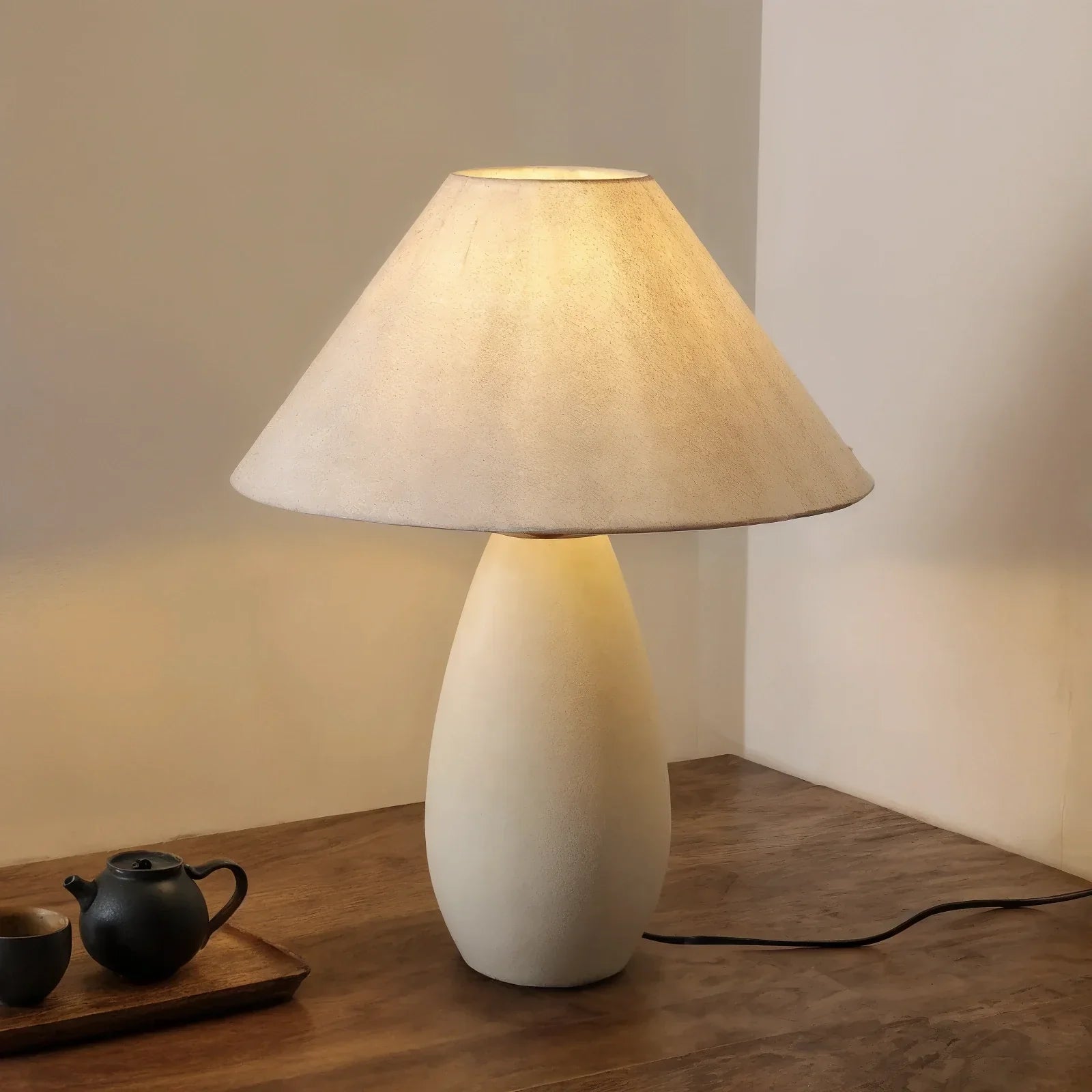 Nordic Elegance Table Lamp With LED Lighting For Modern Interiors