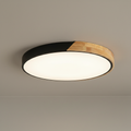 Noren Nordic Wood Ceiling Light With Flush Mount Fixture