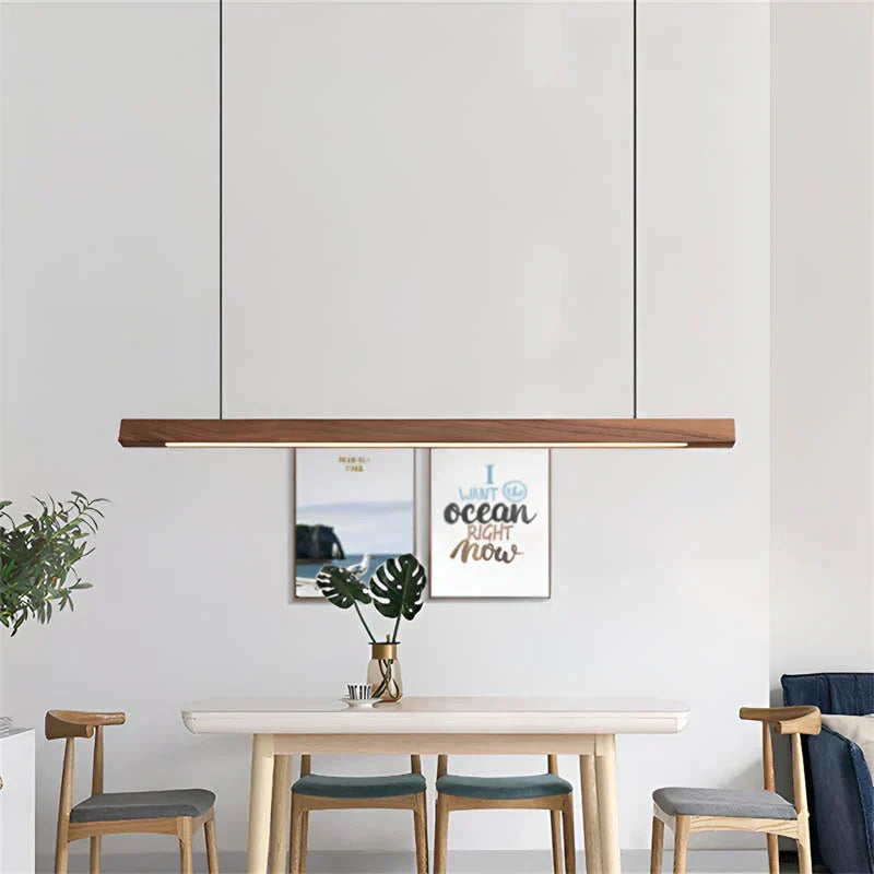 Gindo-pendellampe i træ til bardisk — skandinavisk minimalistisk design