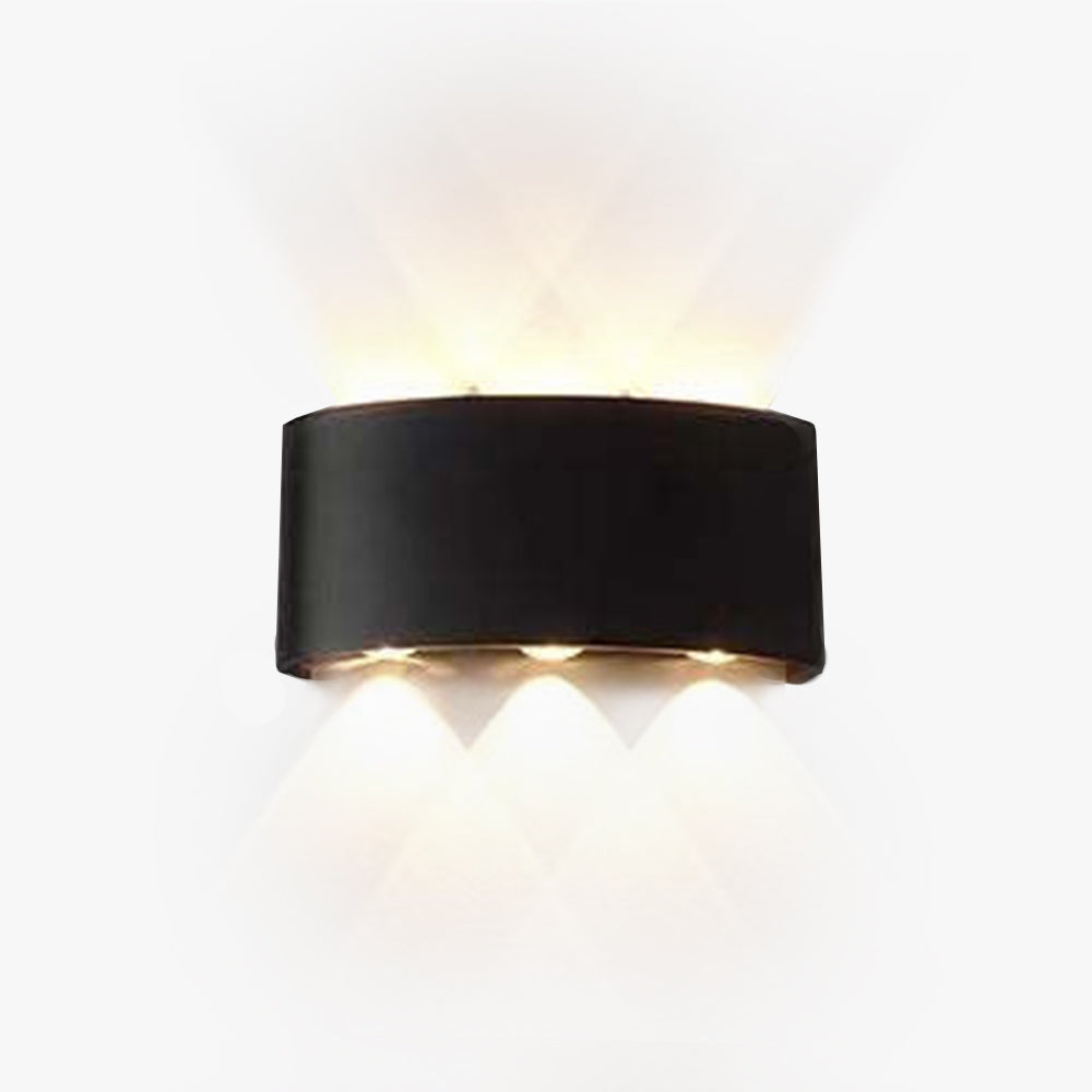 Outdoor Wall Lamp Rectangular LED IP65 Waterproof Up And Down Light For Terrace And Garden