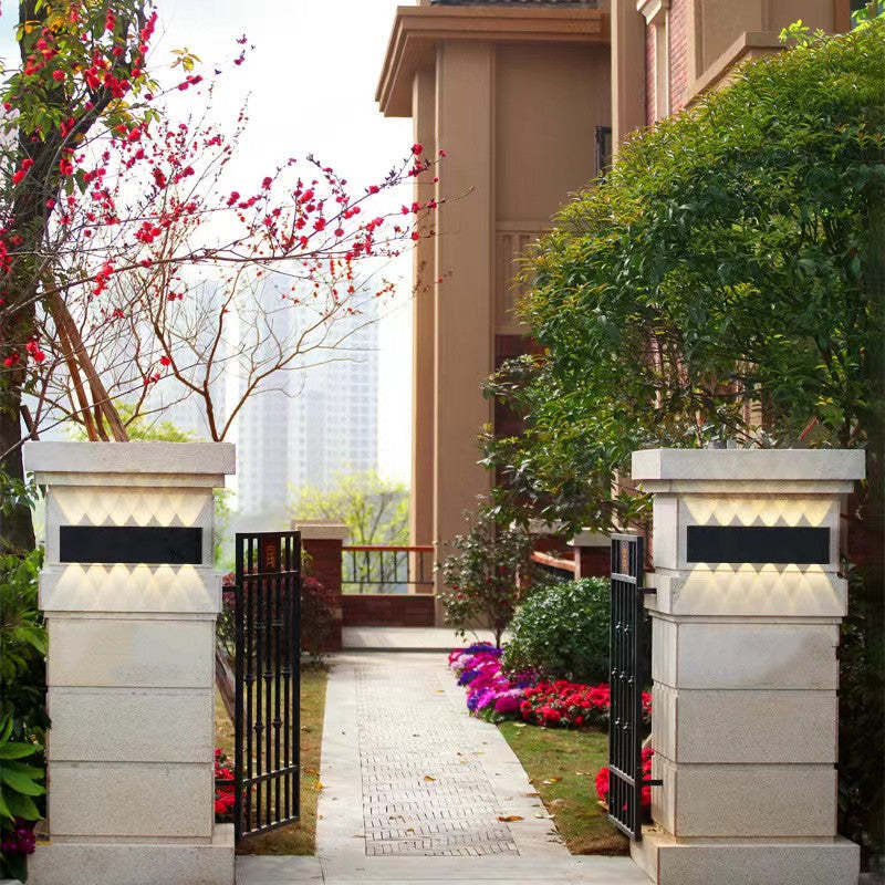 Outdoor Wall Lamp Rectangular LED IP65 Waterproof Up And Down Light For Terrace And Garden