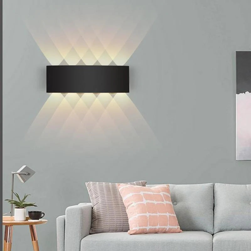Outdoor Wall Lamp Rectangular LED IP65 Waterproof Up And Down Light For Terrace And Garden