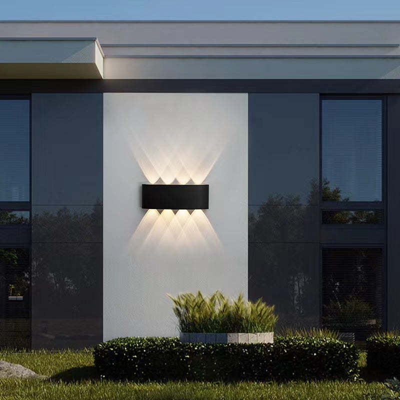 Outdoor Wall Lamp Rectangular LED IP65 Waterproof Up And Down Light For Terrace And Garden