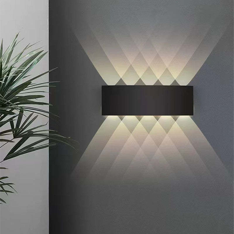 Outdoor Wall Lamp Rectangular LED IP65 Waterproof Up And Down Light For Terrace And Garden