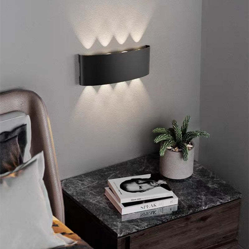 Outdoor Wall Lamp Rectangular LED IP65 Waterproof Up And Down Light For Terrace And Garden