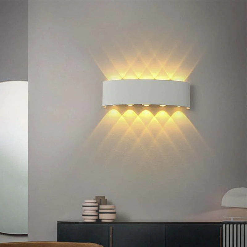 Outdoor Wall Lamp Rectangular LED IP65 Waterproof Up And Down Light For Terrace And Garden