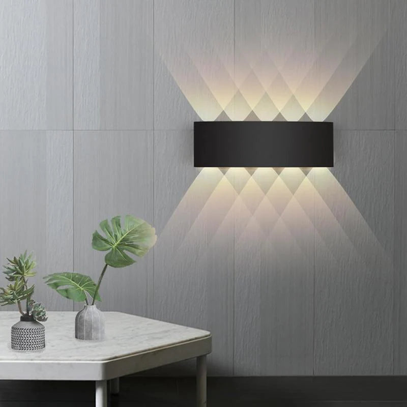 Outdoor Wall Lamp Rectangular LED IP65 Waterproof Up And Down Light For Terrace And Garden