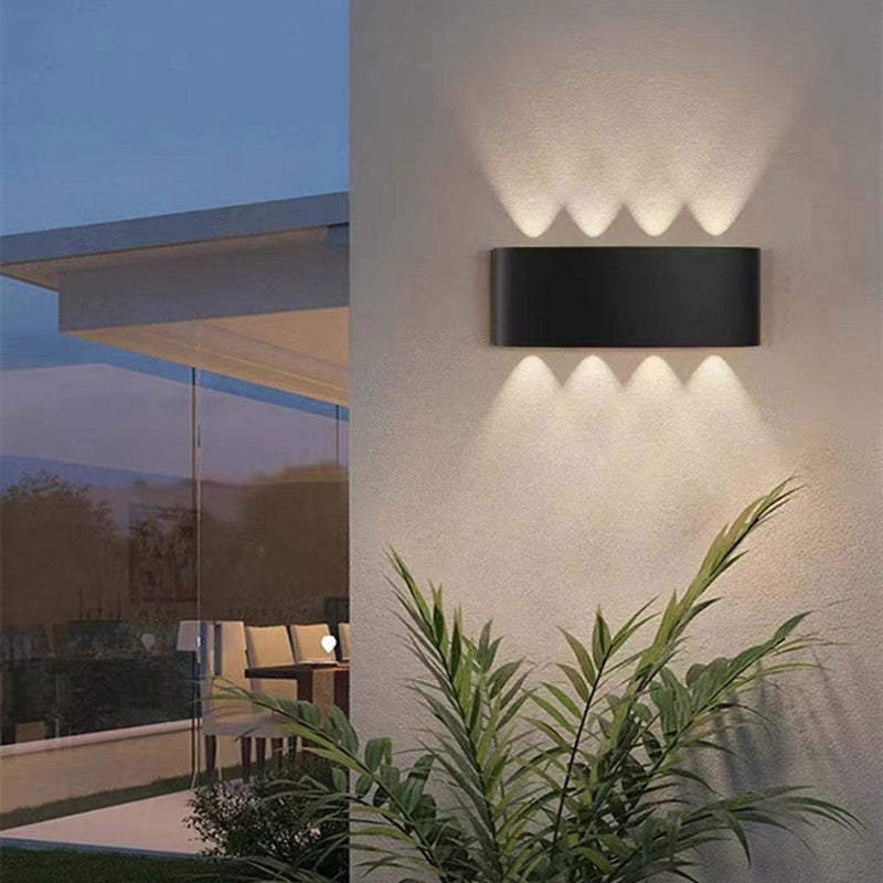 Outdoor Wall Lamp Rectangular LED IP65 Waterproof Up And Down Light For Terrace And Garden