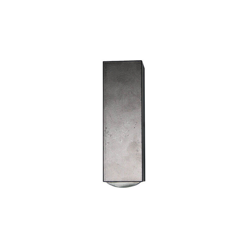 Rechteckige wasserdichte LED-Wandleuchte – schwarze Außenleuchte aus massivem Aluminium