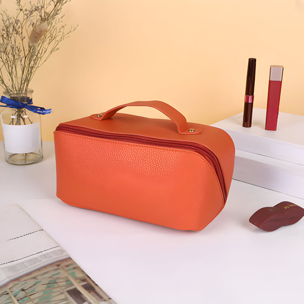 Large Capacity PU Shell Makeup Bag Hard Cosmetic Case