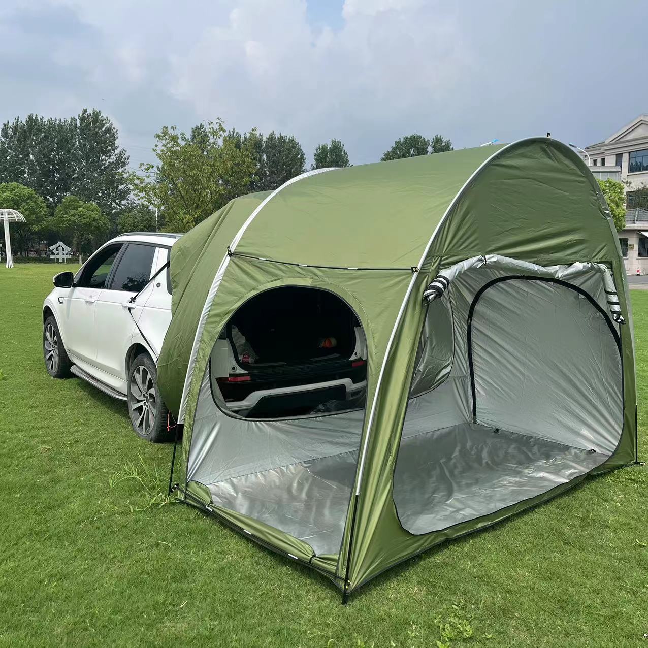 Tenda de Campismo - Design 2x2m - Duas Portas e Janelas - Abrigo Portátil para Exterior | meowbutter