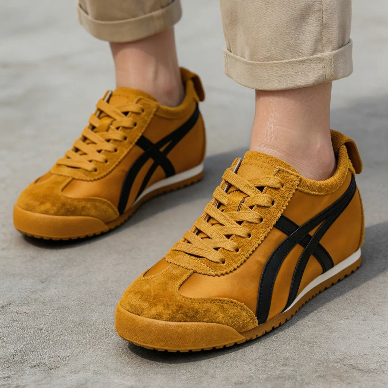 Onilift 6cm Elevation Shoes With Suede Upper For Everyday Wear