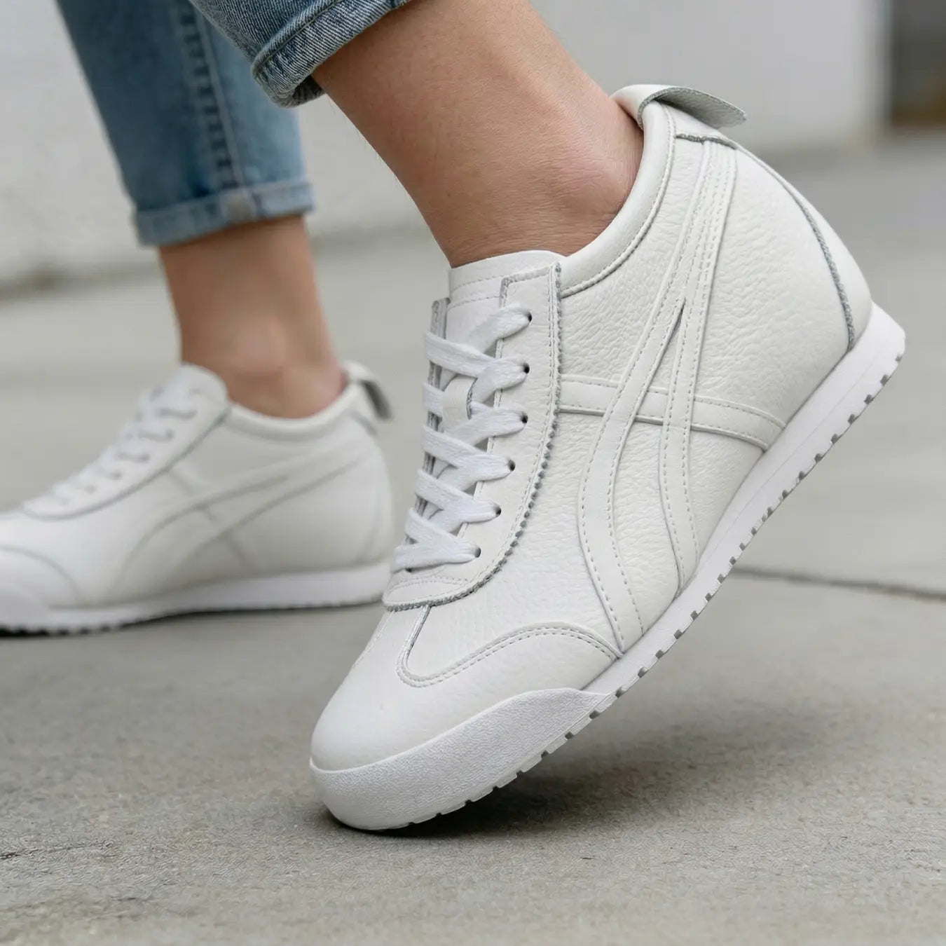 Onilift 6cm Elevation Shoes With Suede Upper For Everyday Wear