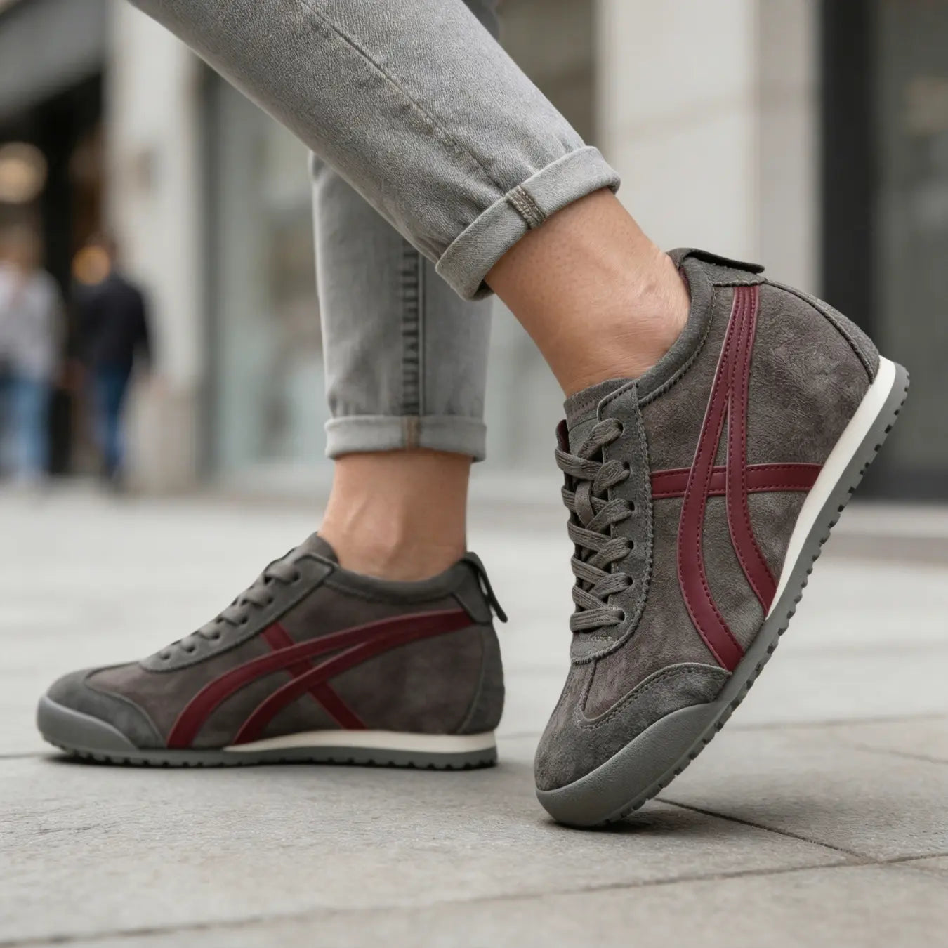 Onilift 6cm Elevation Shoes With Suede Upper For Everyday Wear