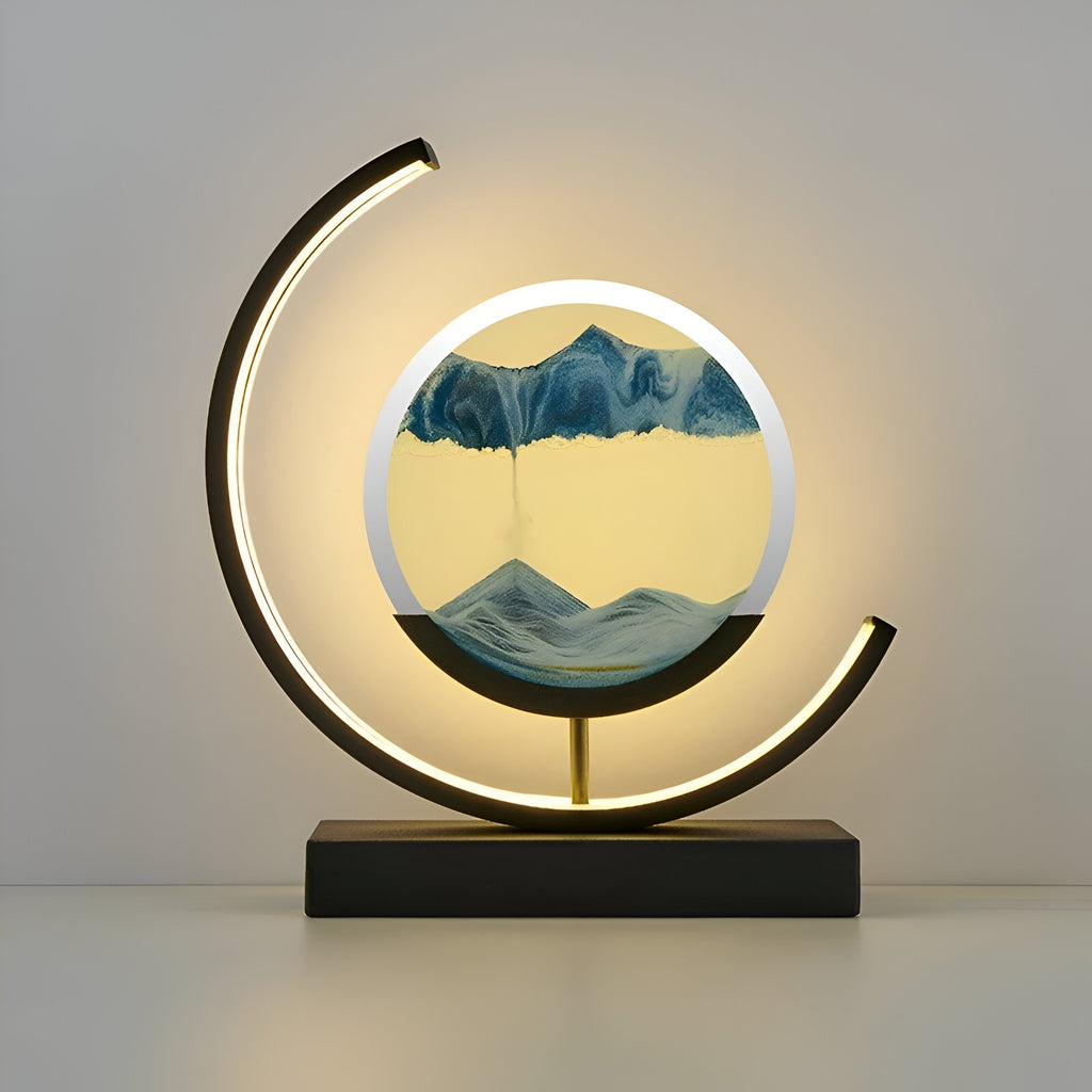 DuneLume | App-Controlled LED Sand Lamp with Remote and Three Color Modes
