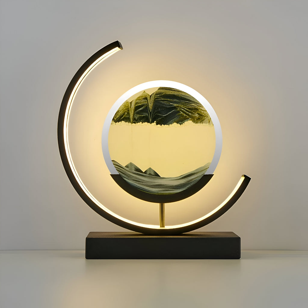DuneLume | App-Controlled LED Sand Lamp with Remote and Three Color Modes