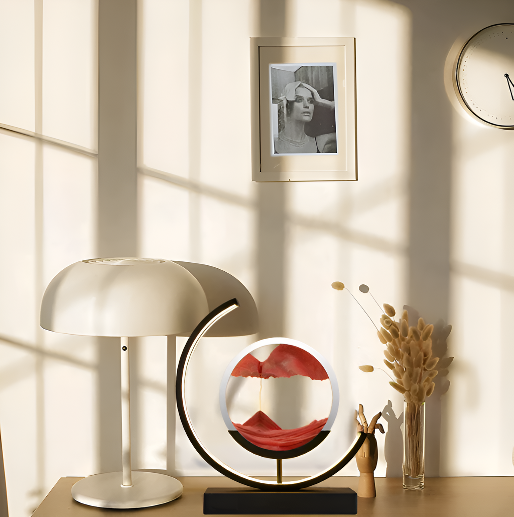 DuneLume | App-Controlled LED Sand Lamp with Remote and Three Color Modes