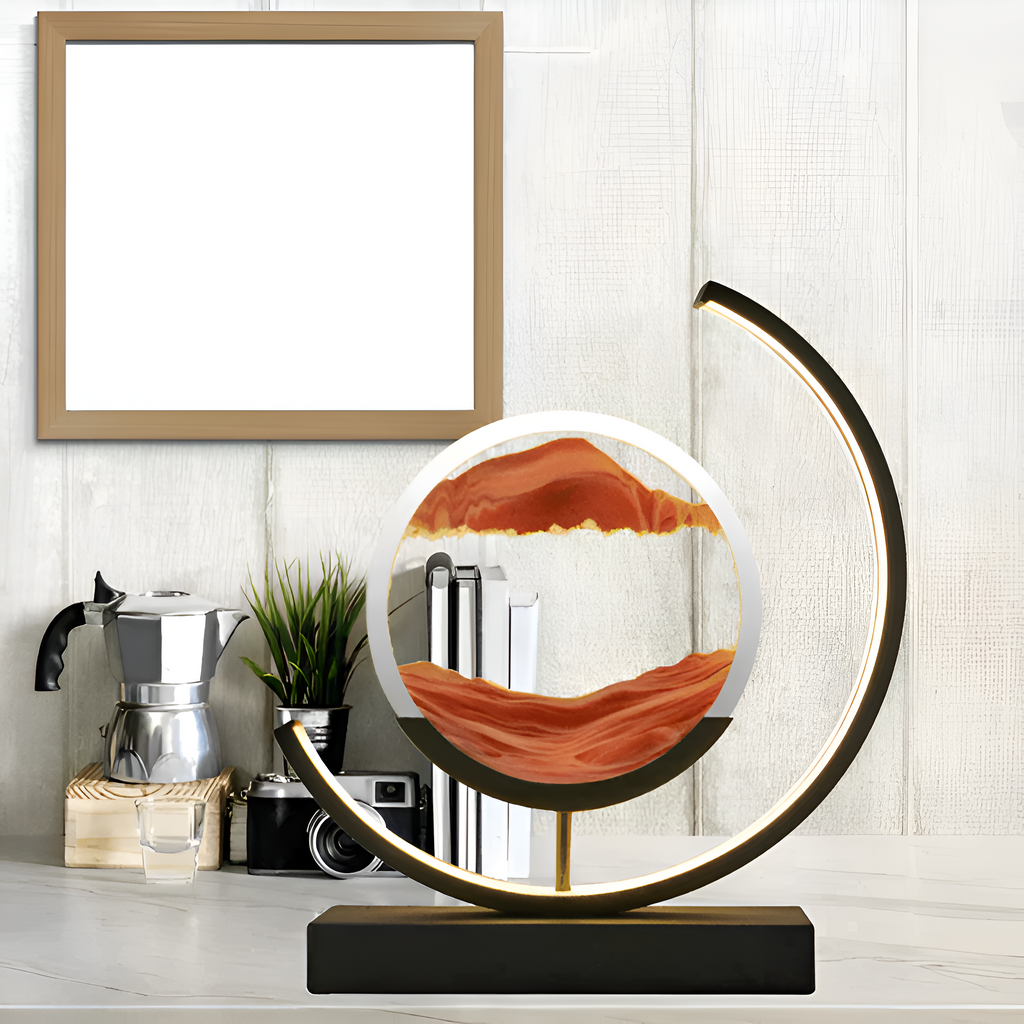 DuneLume | App-Controlled LED Sand Lamp with Remote and Three Color Modes