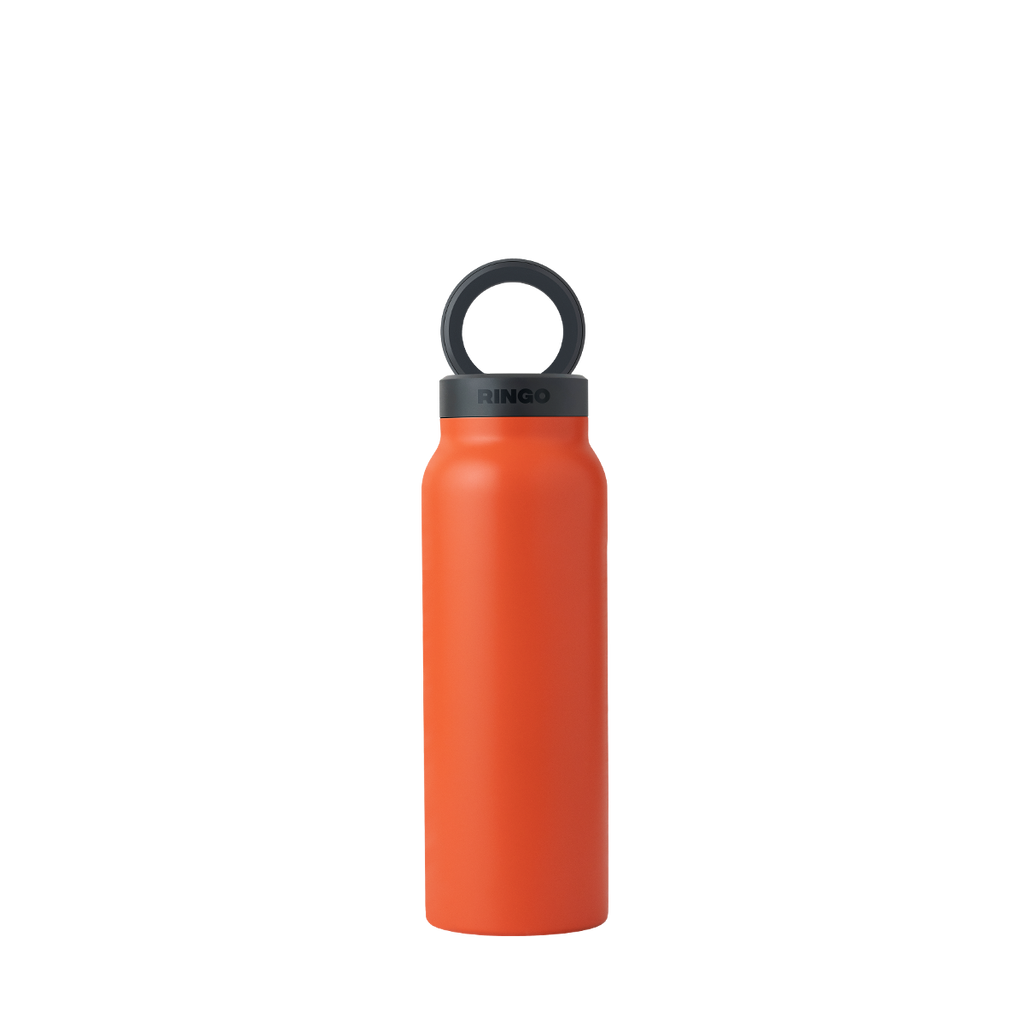 Water Bottle With Magnetic Lid And Phone Holder On The Go