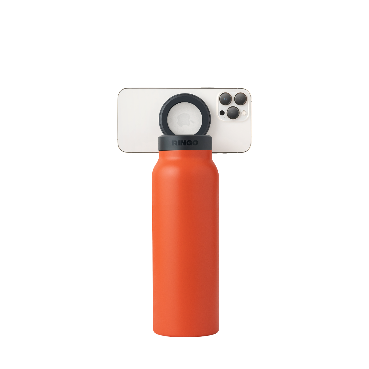 Water Bottle With Magnetic Lid And Phone Holder On The Go