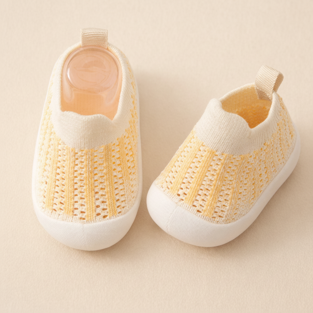 Lightweight Kids Sneakers — Breathable Mesh Upper, Non-Slip Sole