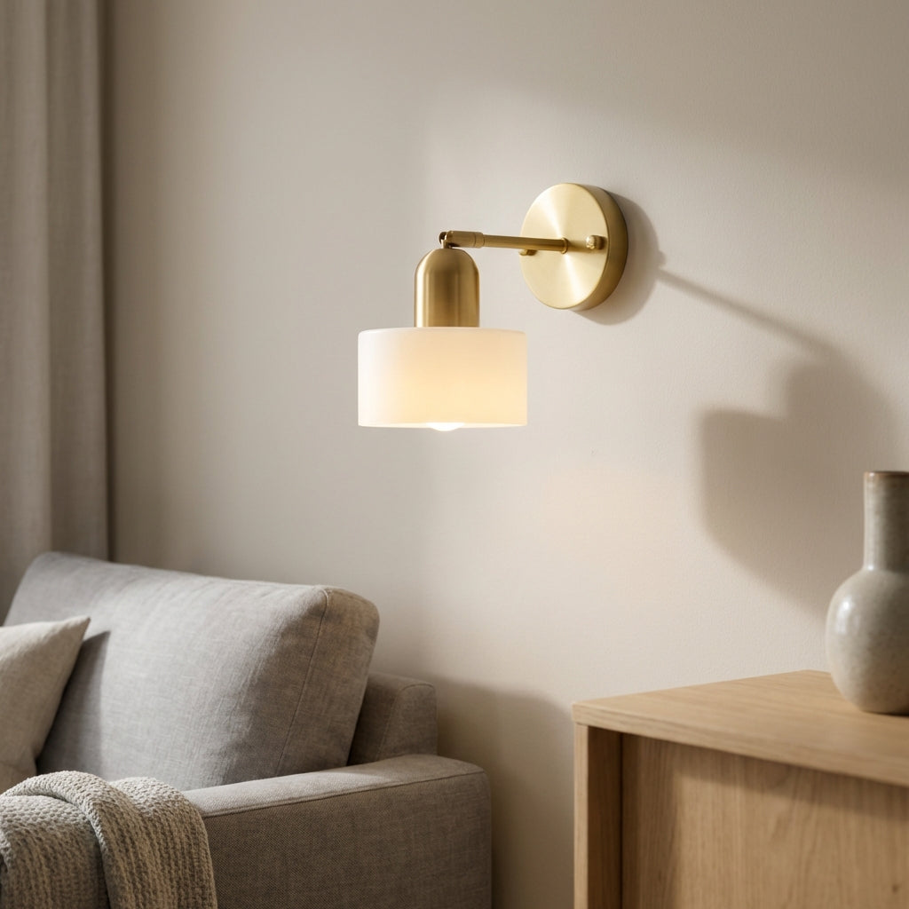 Oriva Glass Wall Lamp With Graphic Form For Modern Interiors