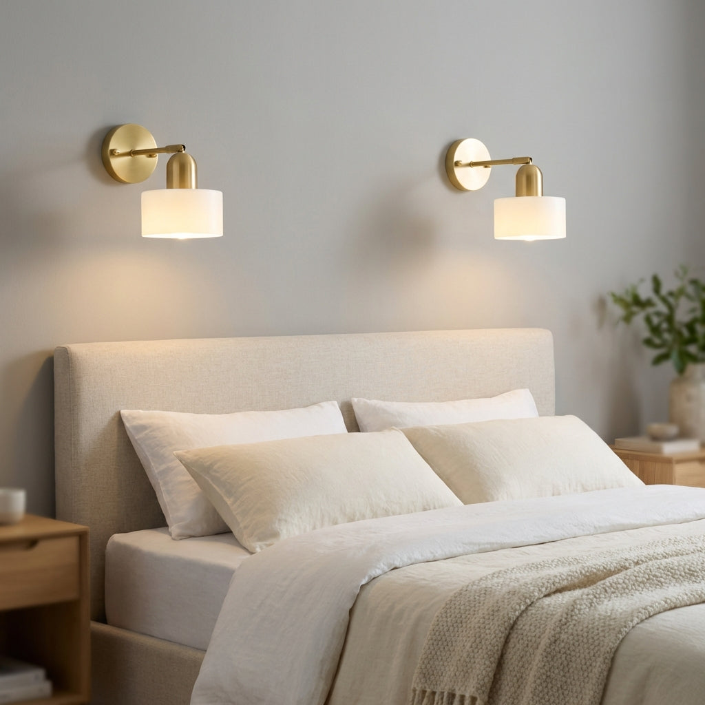 Oriva Glass Wall Lamp With Graphic Form For Modern Interiors