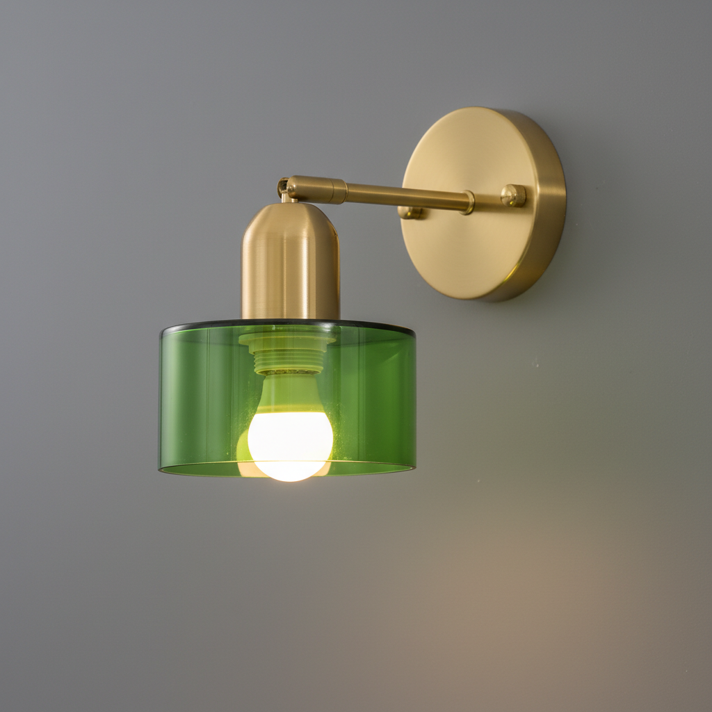 Oriva Glass Wall Lamp With Graphic Form For Modern Interiors