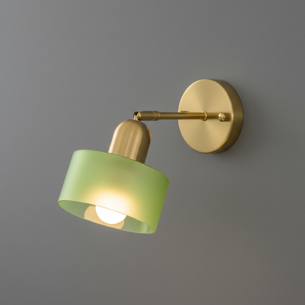 Oriva Glass Wall Lamp With Graphic Form For Modern Interiors