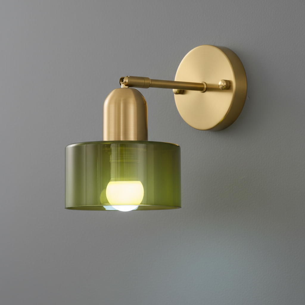 Oriva Glass Wall Lamp With Graphic Form For Modern Interiors