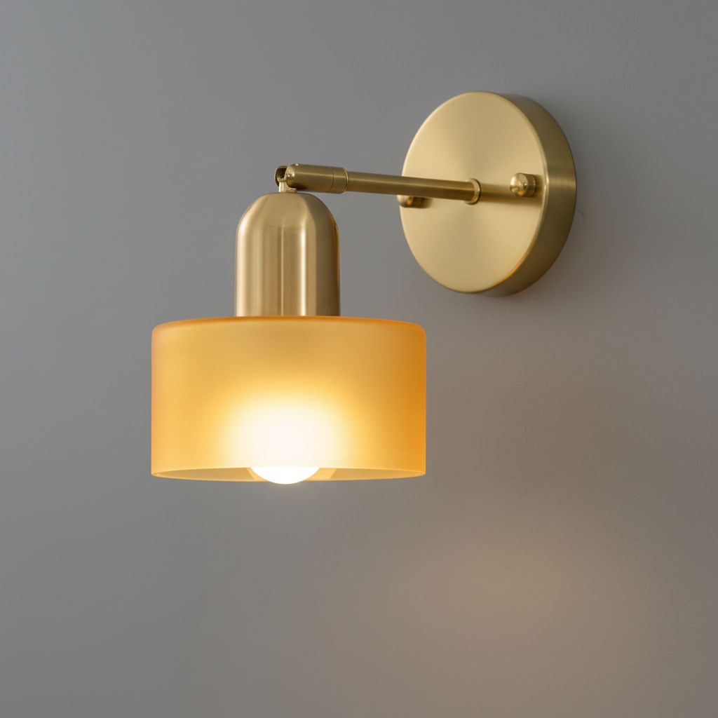 Oriva Glass Wall Lamp With Graphic Form For Modern Interiors