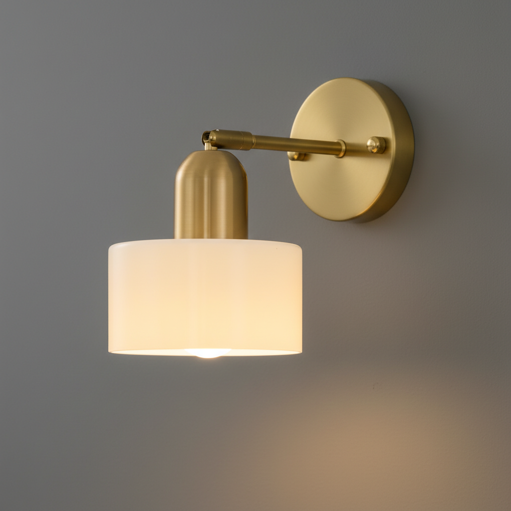Oriva Glass Wall Lamp With Graphic Form For Modern Interiors