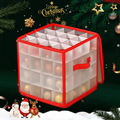 Clear Plastic Ornament Storage Box — Transparent & Stackable