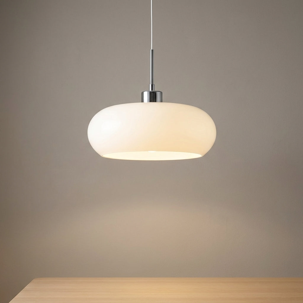 Orvyn Pendant Light Bauhaus Inspired With Glass Accents And A Metal Frame